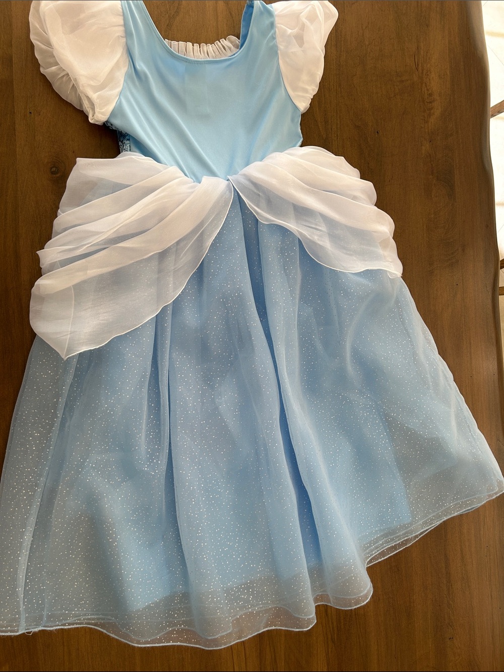 Disney Light Blue and White Sparkle Princess Costume Dress - Picture 5 of 6